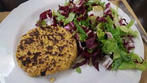 Veggie burger at Amico Bio - Spartacus Arena in Santa Maria Capua Vetere