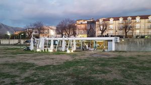 Exterior. Outside seating when the weather permits.  at Amico Bio - Spartacus Arena in Santa Maria Capua Vetere