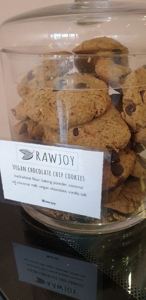 Chocolate chip cookies at Hunters Harvest in Seddon
