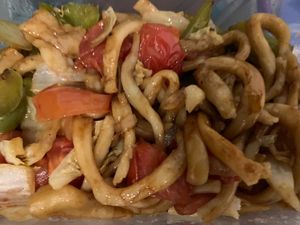 Hand pulled noodles take away. Pretty tasty.   at Chinese Noodle House in Haymarket