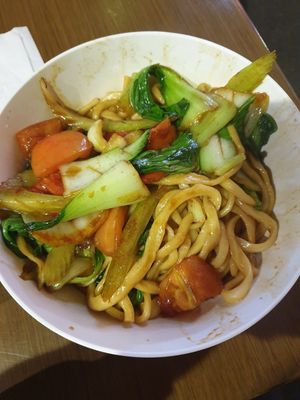 Handmade noodles w/veg $15.80 at Chinese Noodle House in Haymarket
