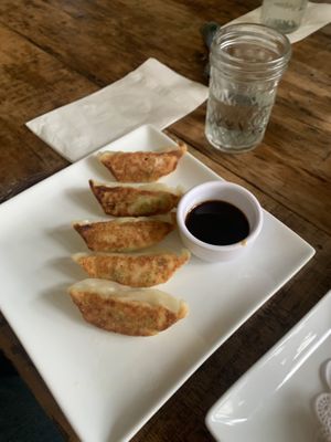 Dumplings  at Amituofo Vegan Cuisine in Brooklyn