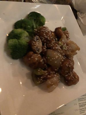 E1 sesame “chicken”  at Amituofo Vegan Cuisine in Brooklyn