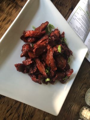 A6 barbeque “roasted pork”   at Amituofo Vegan Cuisine in Brooklyn