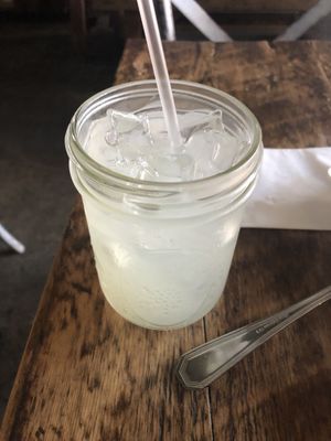 Fresh squeezed lemonade   at Amituofo Vegan Cuisine in Brooklyn