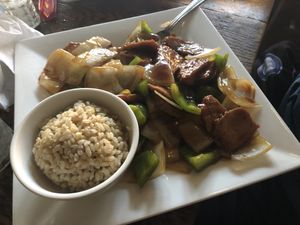 E7 pepper steak   at Amituofo Vegan Cuisine in Brooklyn