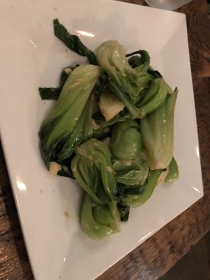 C8 stir fried bok choy  at Amituofo Vegan Cuisine in Brooklyn