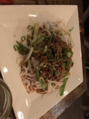 Cold noodle Dan Dan style   at Amituofo Vegan Cuisine in Brooklyn