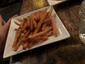 H2 yam fries   at Amituofo Vegan Cuisine in Brooklyn