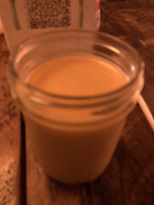 Mango lassi   at Amituofo Vegan Cuisine in Brooklyn