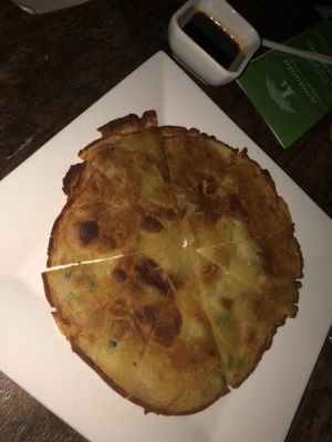 A3 scallion pancake   at Amituofo Vegan Cuisine in Brooklyn