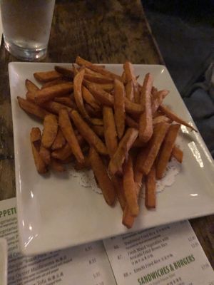 H2 yam fries   at Amituofo Vegan Cuisine in Brooklyn