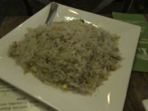 R6 traditional fried rice   at Amituofo Vegan Cuisine in Brooklyn