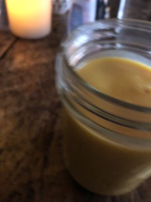 Mango Lassi  at Amituofo Vegan Cuisine in Brooklyn