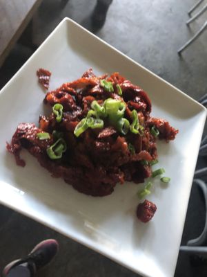 A6 barbeque “roasted pork”   at Amituofo Vegan Cuisine in Brooklyn