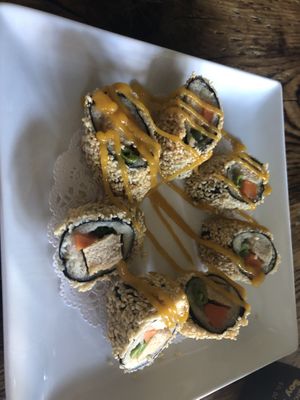 A11 sesame roll   at Amituofo Vegan Cuisine in Brooklyn