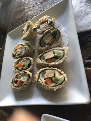 A11 sesame roll   at Amituofo Vegan Cuisine in Brooklyn