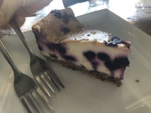 D1 blueberry 🫐 “cheesecake "  at Amituofo Vegan Cuisine in Brooklyn
