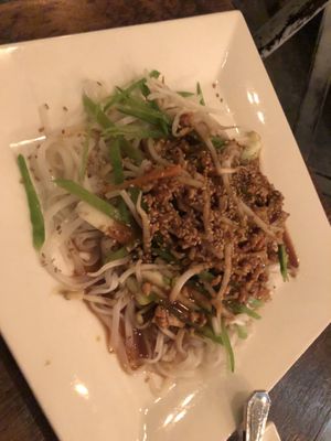 Cold noodle Dan Dan style   at Amituofo Vegan Cuisine in Brooklyn