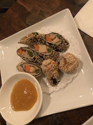 A11 sesame roll   at Amituofo Vegan Cuisine in Brooklyn