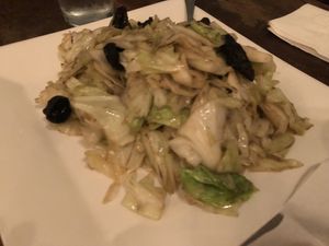 Sautéed cabbage 炒高麗菜  at Amituofo Vegan Cuisine in Brooklyn