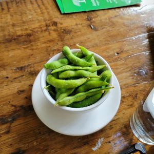 Edamame at Amituofo Vegan Cuisine in Brooklyn