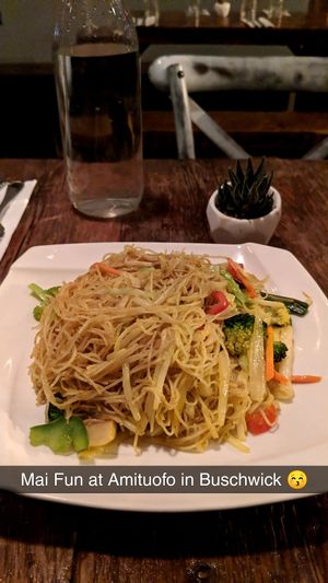 Mai Fun at Amituofo Vegan Cuisine in Brooklyn