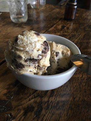 Vegan Ice Cream - cookie cream at Amituofo Vegan Cuisine in Brooklyn