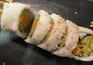 Veg tempura roll at Shinsei Sushi in Bend