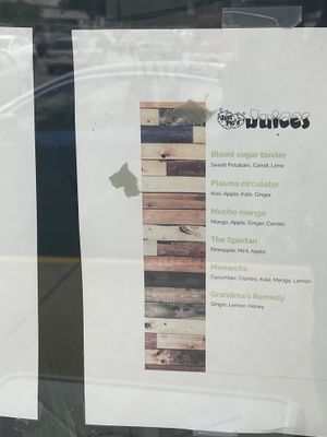 Menu at Just Pic'd Juices in Norfolk