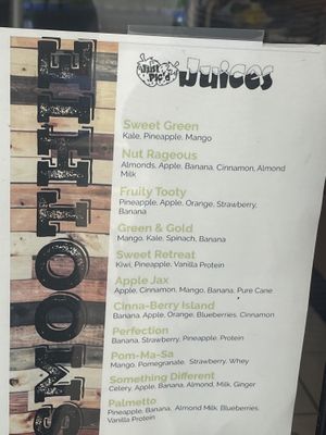 Menu at Just Pic'd Juices in Norfolk