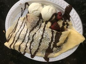 Vegan Nutella Crepe  at The Little Crepe Lounge in Redcliffe