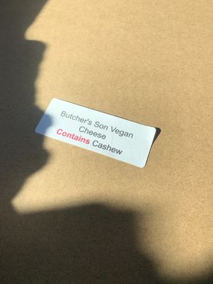 Local vegan cheese at Dimond Slice Pizza in Oakland