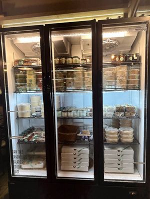 Inside the Store at Meshek Barzilay Deli in Tel Aviv