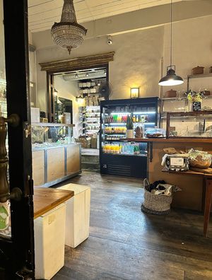 Inside the Store at Meshek Barzilay Deli in Tel Aviv