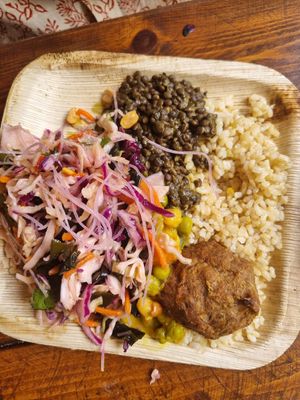 Buffet at Meshek Barzilay Deli in Tel Aviv