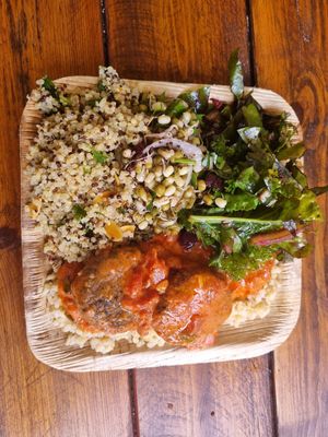 Buffet at Meshek Barzilay Deli in Tel Aviv