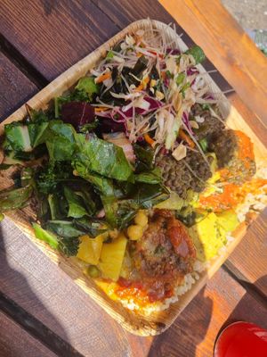 Small platter at Meshek Barzilay Deli in Tel Aviv