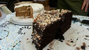 cakes  at The Lazy Leek in Cardiff