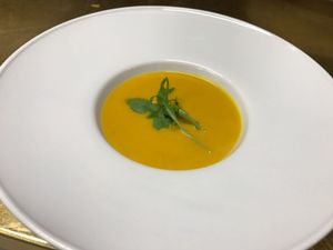 Zuppa di zucca gialla at Laguna Libre in Venice