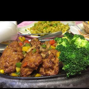 Pepper ";Steak"; and Broccoli  at Treasure Vegetarian Restaurant 新聚寶素食 in Kowloon