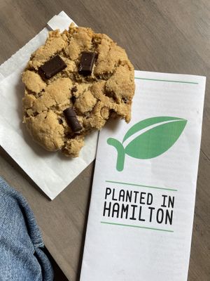 Chocolate chip cookie  at Planted in Hamilton in Hamilton