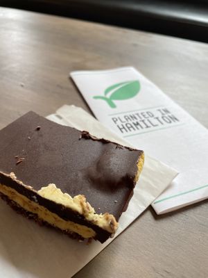 Nanaimo bar  at Planted in Hamilton in Hamilton
