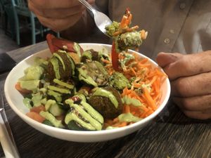 Falafel bowl   at Planted in Hamilton in Hamilton