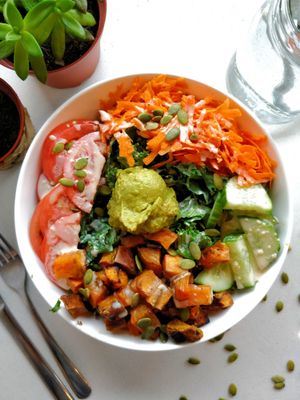 Salads are meant to be loaded. Just like the Planted Salad. Yep, that's guac. at Planted in Hamilton in Hamilton