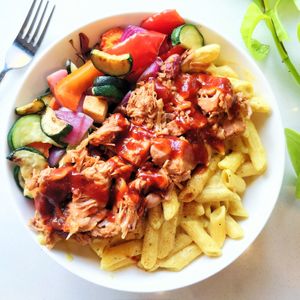Cashew Mac with BBQ Jackfruit at Planted in Hamilton in Hamilton