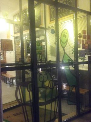 Door at Il Secchio e l'Olivaro in Rome