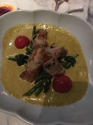 This vegan curry is amazing  at Hakkasan in Dubai