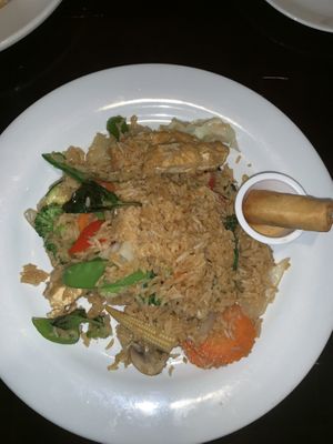 Veggie fried rice NO EGG at Thai Smile in Plymouth