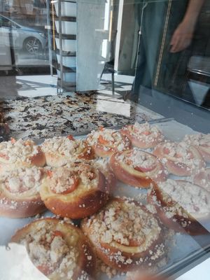 Cynammom rolls-like pastries at Zaczyn in Krakow